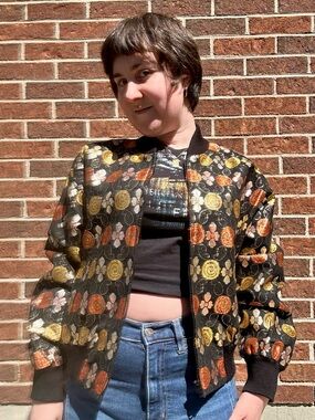 80s Gina Bacconi bomber jacket